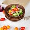 Acacia Wooden Serving Bowls, 7 Inch Set of 4 for Salad, Soup, Noodle and More